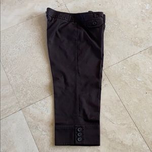 Loft Dark Brown Capris